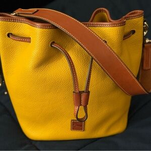 Dooney & Bourke Yellow and Brown Shoulder Bag